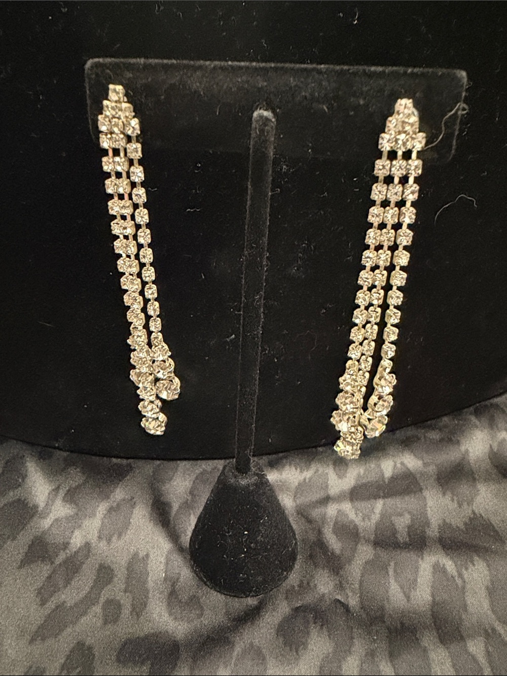Crystal Dangle Drop Earrings Costume Jewelry